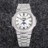 Patek Philippe Nautilus 5726 R8 Factory Gypsophila Diamond White Dial Replica Watch