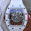 Richard Mille RM055 KV Factory White Rubber Strap Replica Watch