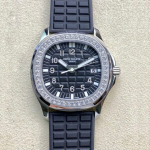 Patek Philippe Aquanaut Quartz Ladies 5067A-001 PPF Factory Diamond-set Bezel Replica Watch