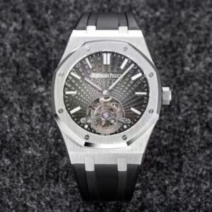 Audemars Piguet Royal Oak Tourbillon R8 Factory V3 Black Strap Replica Watch