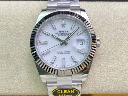 Rolex Datejust M126334-0009 Clean Factory White Dial Replica Watch