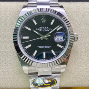 Rolex Datejust M126334-0017 Clean Factory Black Dial Replica Watch