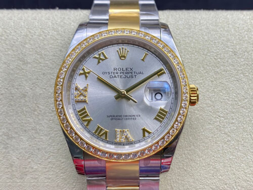Rolex Datejust M126283RBR-0018 EW Factory Diamond-set Bezel Replica Watch