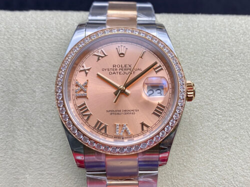 Rolex Datejust M126281RBR-0016 EW Factory Rose Gold Replica Watch