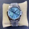 Rolex Day Date BP Factory Middle East Customization Stainless Steel Ice Blue Dial Replica Watch
