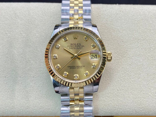 Rolex Datejust M278273-0026 31MM EW Factory Yellow Gold Replica Watch