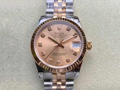 Rolex Datejust M278271-0024 31MM BP Factory Rose Gold Replica Watch