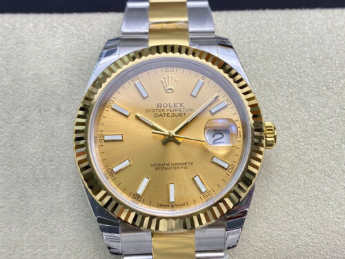 Rolex Datejust M126333-0009 EW Factory Yellow Gold Replica Watch