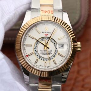 Rolex Sky Dweller M326933-0009 Noob Factory White Dial Replica Watch