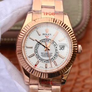 Rolex Sky Dweller M326935-0005 Noob Factory Rose Gold Replica Watch