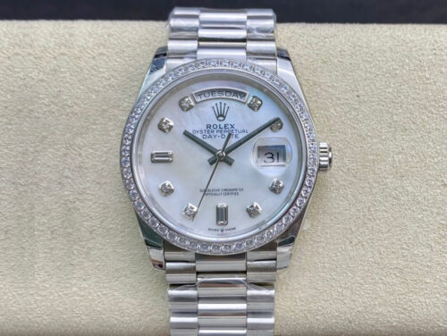 Rolex Day Date 128396TBR-0005 EW Factory Diamond-set Bezel Replica Watch