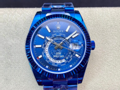 Rolex Sky Dweller 40MM WWF Factory DIW Blue Dial Replica Watch