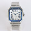 Santos De Cartier GF Factory Stainless Steel Strap Replica Watch