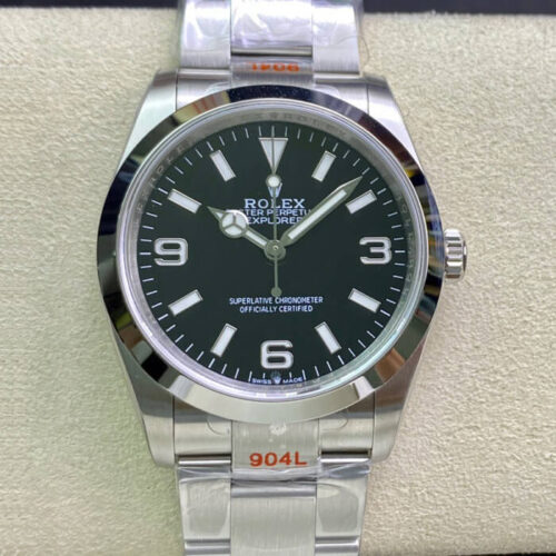 Rolex Explorer M124270-0001 36MM EW Factory Black Dial Replica Watch