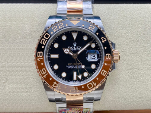 Rolex GMT Master II M126711chnr-0002 Clean Factory Rose Gold Replica Watch