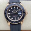 Rolex Yacht Master M126655-0002 Clean Factory Rose Gold Black Dial Replica Watch