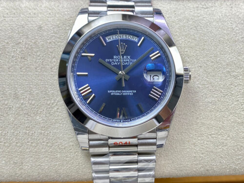 Rolex Day Date M228206-0015 EW Factory Stainless Steel Replica Watch