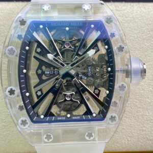 Richard Mille RM12-01 RM Factory Tourbillon Transparent Version Rubber Strap Replica Watch