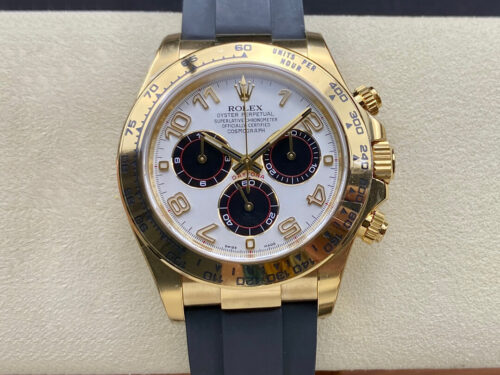 Rolex Cosmograph Daytona 116528 Clean Factory Yellow Gold Replica Watch