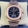 Patek Philippe Nautilus 5980/1R-001 3K Factory V2 Rose Gold Replica Watch