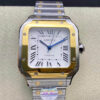 Cartier De Santos W2SA0016 35MM BV Factory White Dial Replica Watch