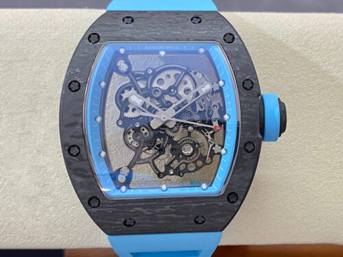 Richard Mille RM-055 BBR Factory Black Carbon Fiber Replica Watch