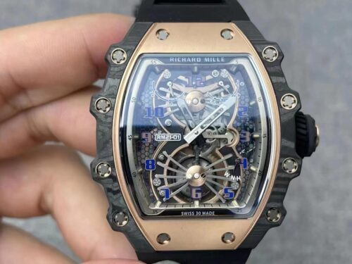 Richard Mille RM21-01 RM Factory Tourbillon 5N Red Gold Case Replica Watch