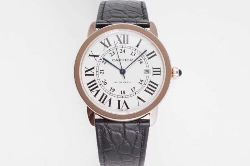 RONDE DE CARTIER W6701009 AF Factory White Dial Replica Watch