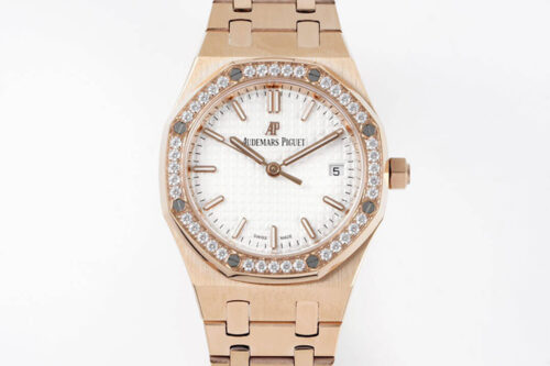 Audemars Piguet Royal Oak 77351OR.ZZ.1261OR.01 8F Factory Silver Dial Replica Watch