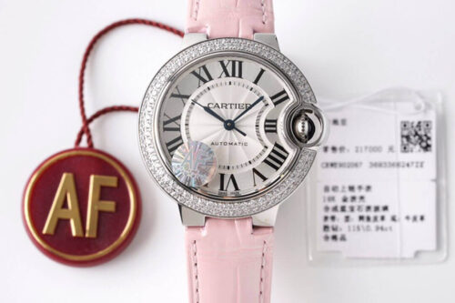Ballon Bleu De Cartier 33MM WE902067 AF Factory Diamond-set Bezel Replica Watch