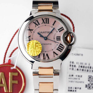 Ballon Bleu De Cartier W6920070 AF Factory Pink Mother-Of-Pearl Dial Replica Watch