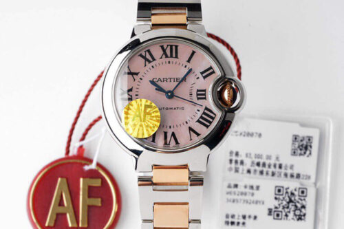 Ballon Bleu De Cartier W6920070 AF Factory Pink Mother-Of-Pearl Dial Replica Watch