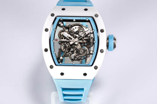 Richard Mille RM-055 BBR Factory Ceramic Case Blue Strap Replica Watch