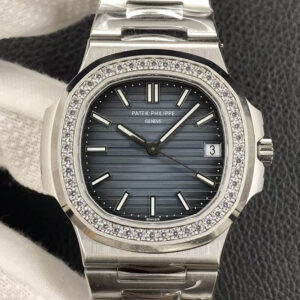 Patek Philippe Nautilus 5713/1G-010 3K Factory Diamond-set Bezel Replica Watch