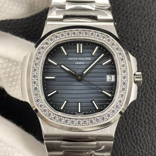 Patek Philippe Nautilus 5713/1G-010 3K Factory Diamond-set Bezel Replica Watch