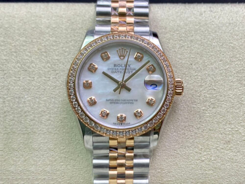 Rolex Datejust M278381RBR-0026 31MM EW Factory Diamond Dial Replica Watch
