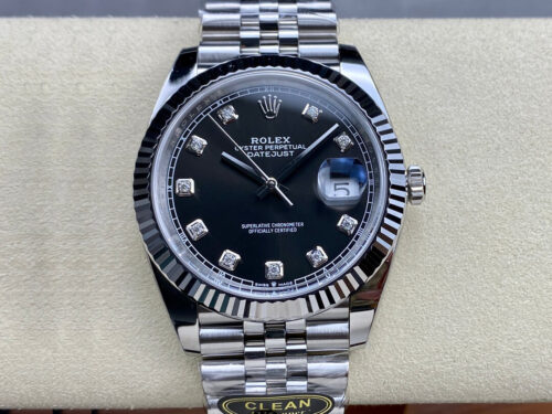 Rolex Datejust M126334-0012 Clean Factory Black Dial Replica Watch
