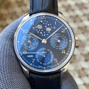 IWC Portuguese Perpetual Calendar IW503401 APS Factory Blue Dial Replica Watch