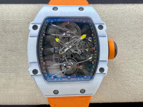 Richard Mille RM27-02 RM Factory Skeleton Tourbillon Orange Strap Replica Watch