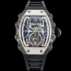 Richard Mille RM21-01 RM Factory Tourbillon Skeleton Dial Black Strap Replica Watch