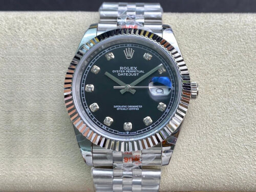 Rolex Datejust M126334-0012 GM Factory Black Dial Replica Watch