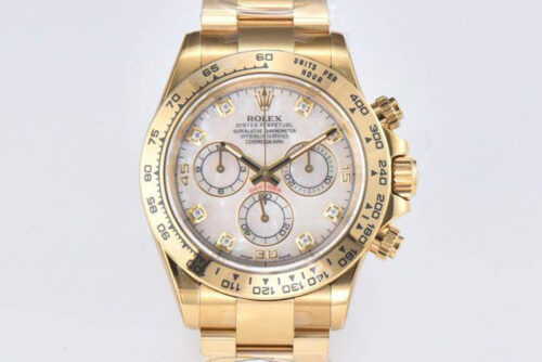 Rolex Cosmograph Daytona M116508-0007 Clean Factory Yellow Gold Replica Watch