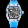Richard Mille RM12-01 RM Factory Tourbillon Transparent Version Blue Strap Replica Watch
