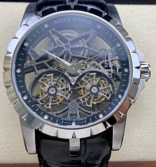 Roger Dubuis Excalibur RDDBEX0396 YS Factory Double Tourbillon Dial Replica Watch
