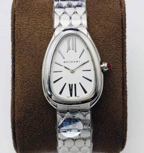 Bvlgari Serpenti 103141 BV Factory Silver White Dial Replica Watch