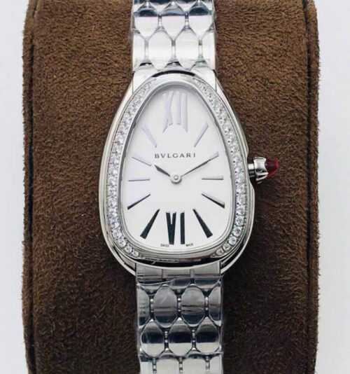 Bvlgari Serpenti 103361 BV Factory Silver White Dial Replica Watch