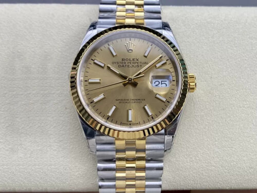 Rolex Datejust M126233-0015 VS Factory Yellow Gold Replica Watch