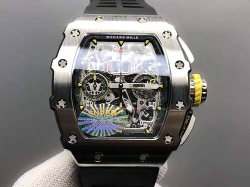 Richard Mille RM11-03 KV Factory Titanium Case Rubber Strap Replica Watch