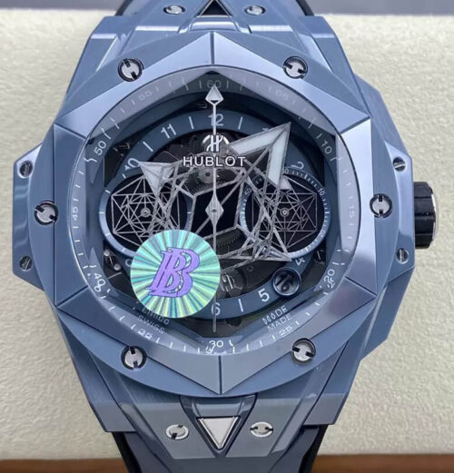 Hublot Big Bang Sang Bleu II 418.FX.8007.RX.MXM21 BB Factory Gray Ceramic Replica Watch