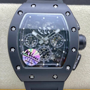 Richard Mille RM011 KV Factory Ceramic Black Case Replica Watch